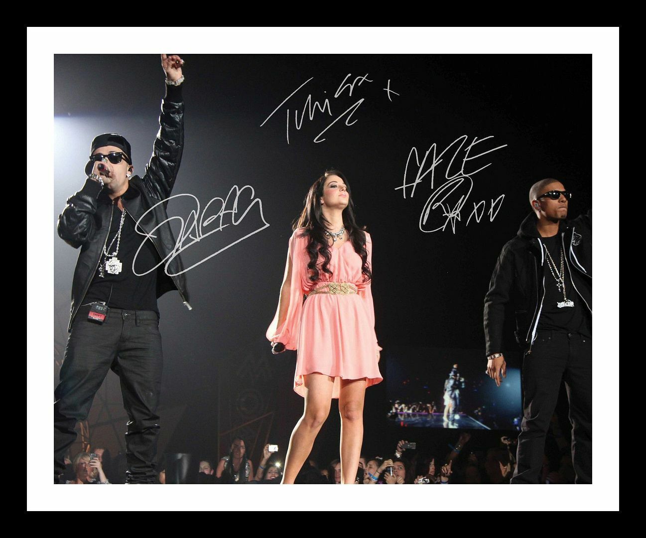 N-Dubz Autograph Signed & Framed Photo Poster painting