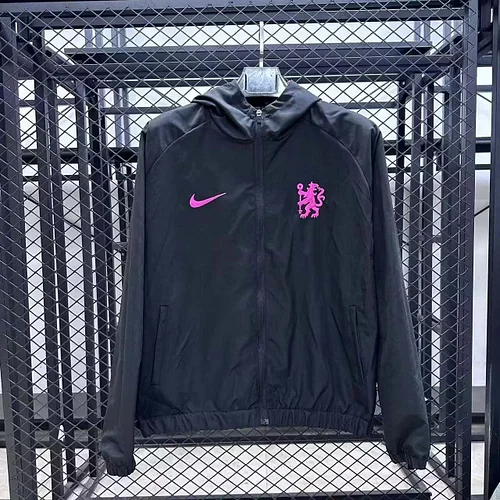 2025/2026 Chelsea Windbreaker black Football Shirt 1:1 Thai Quality