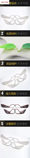 适用于比亚迪25款汉L车门防踢面板防刮装饰框贴内饰配件汽车用品4件套