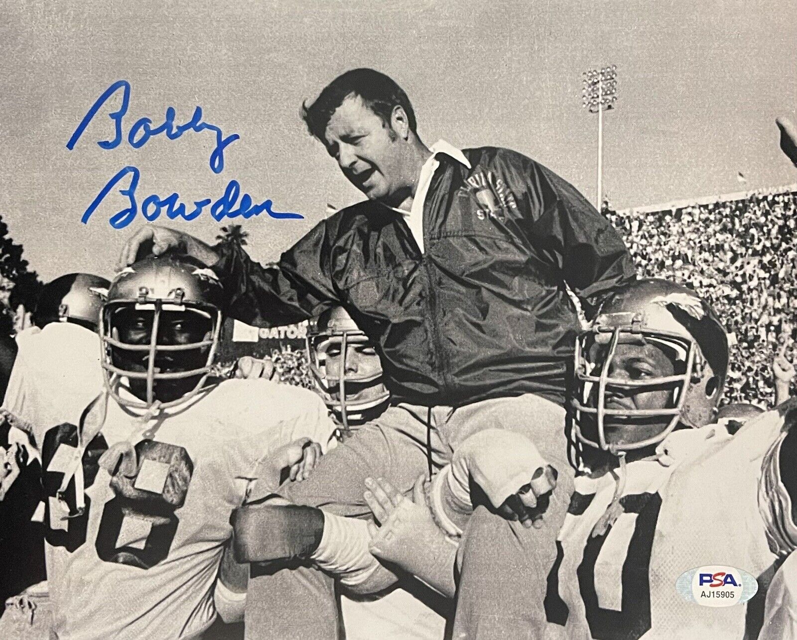 Bobby Bowden Signed Autographed Florida State Seminoles 8x10 Photo Poster painting WVU PSA/DNA