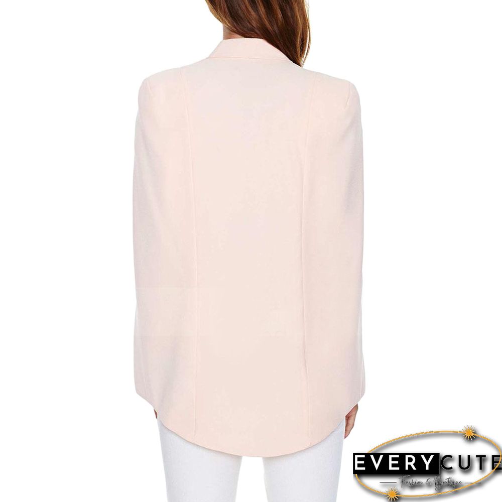 Pink Open Sleeves Women's Blazer