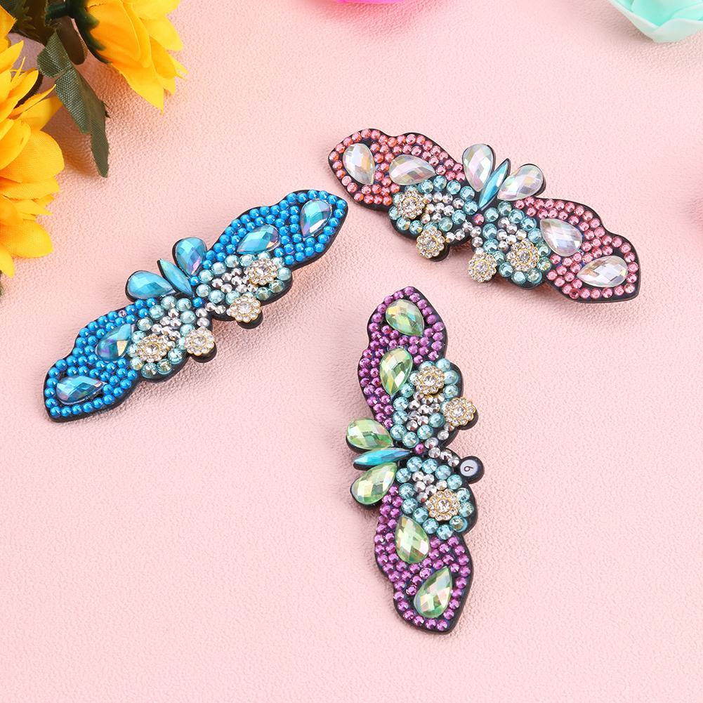 DIY Diamond Painting Hair Accessories -3pcs/Set Butterfly DIY manual ...