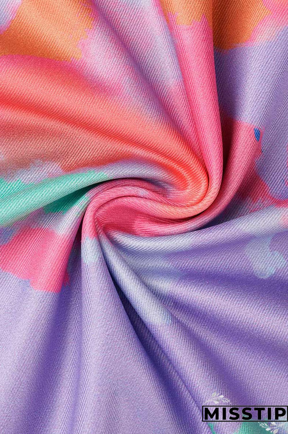 Multicolor Sexy Casual Print Bandage Fold Turtleneck Sleeveless Two Pieces