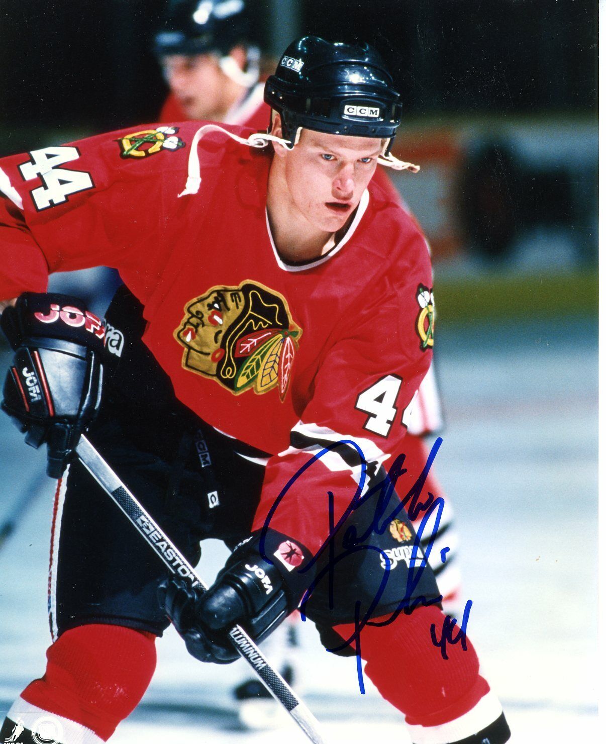 Pat Poulin Autographed 8x10 Chicago Blackhawks # S272