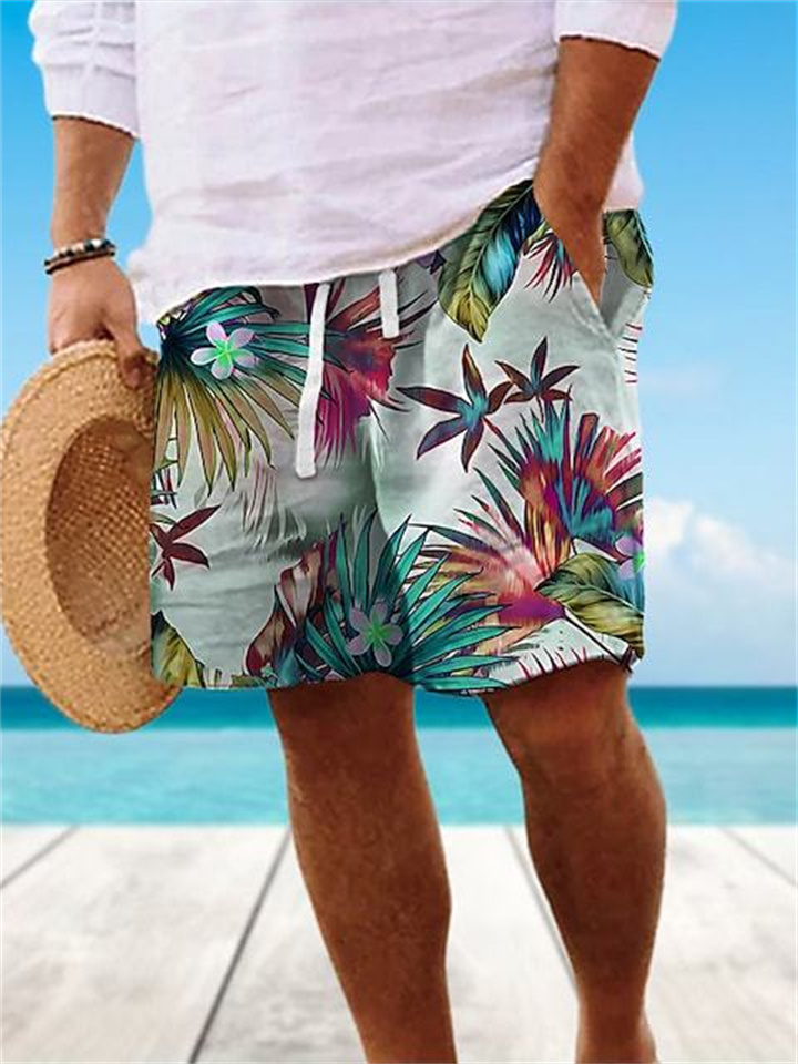 Floral Print Shorts Men's Summer Shorts Beach Shorts S M L XL 2XL 3XL 4XL 5XL