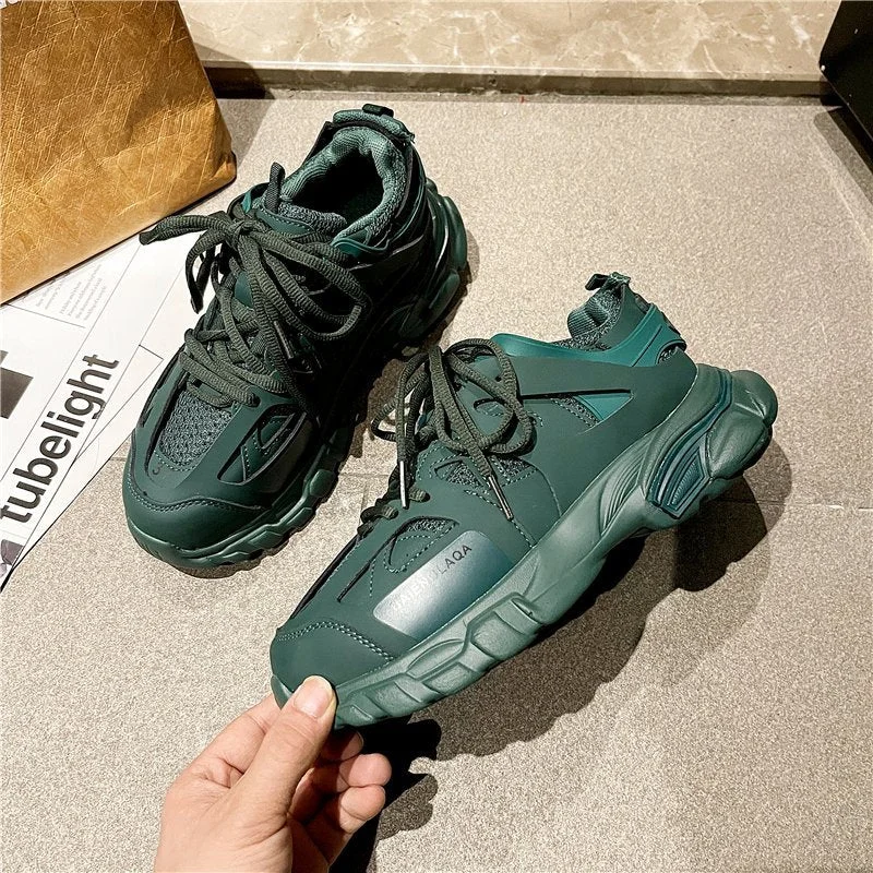 Winter Chunky Sneakers Women 2021 Trendy Designer Women's Dad Shoes Pink Sport Casual Shoes Fashion Women's Sneakers