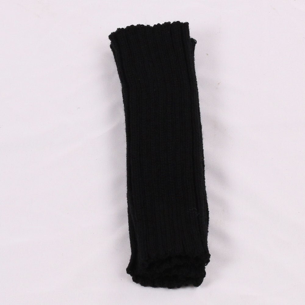 Arm Warmers Women Solid Striped Knitted Half-fingered Womens Mitt Japanese Style All-match Simple Soft Trendy Kawaii Leisure New