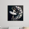 Daisy Flower Ballerina - Round Drill Diamond Painting - 40*40CM