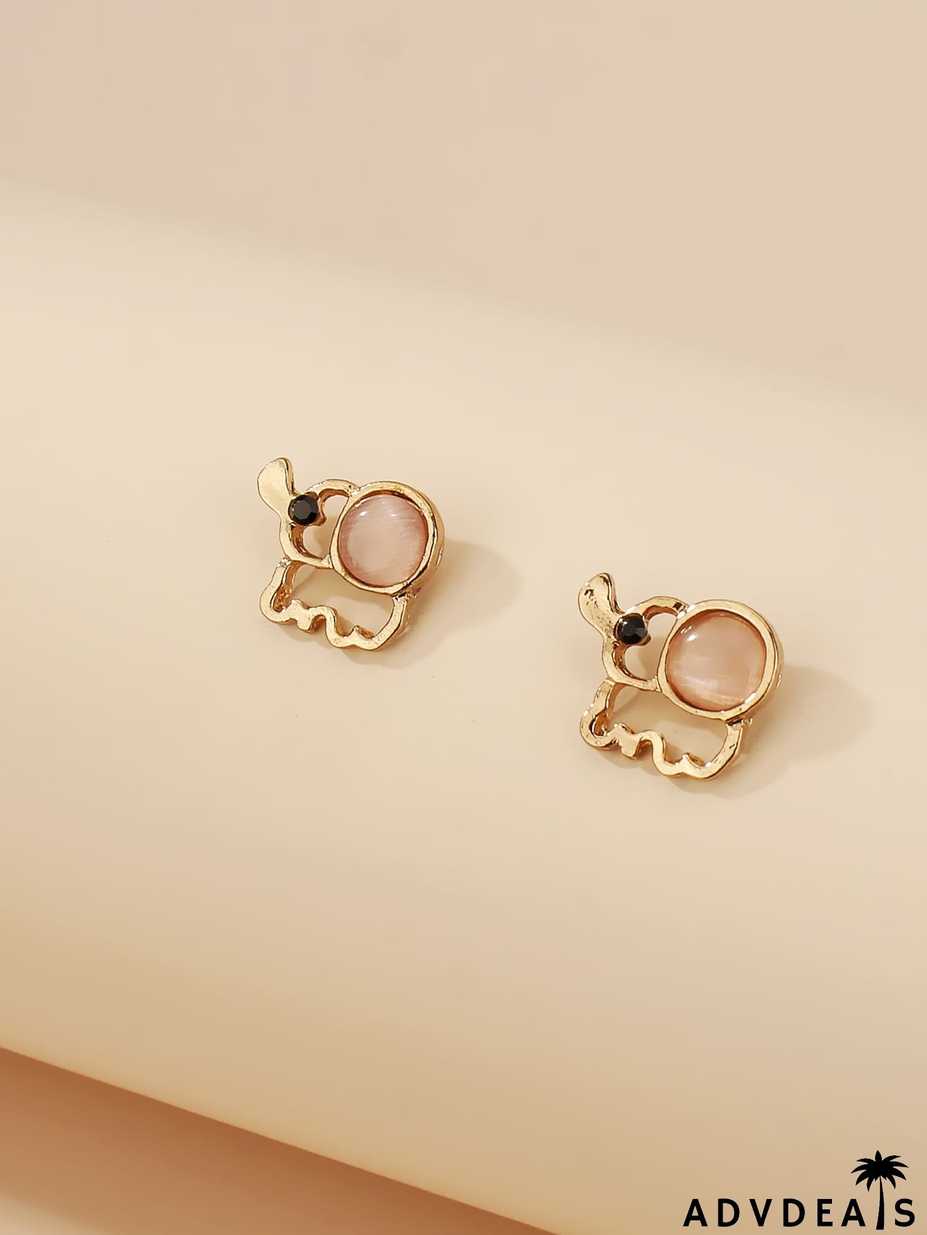 Elephant Design Stud Earrings
