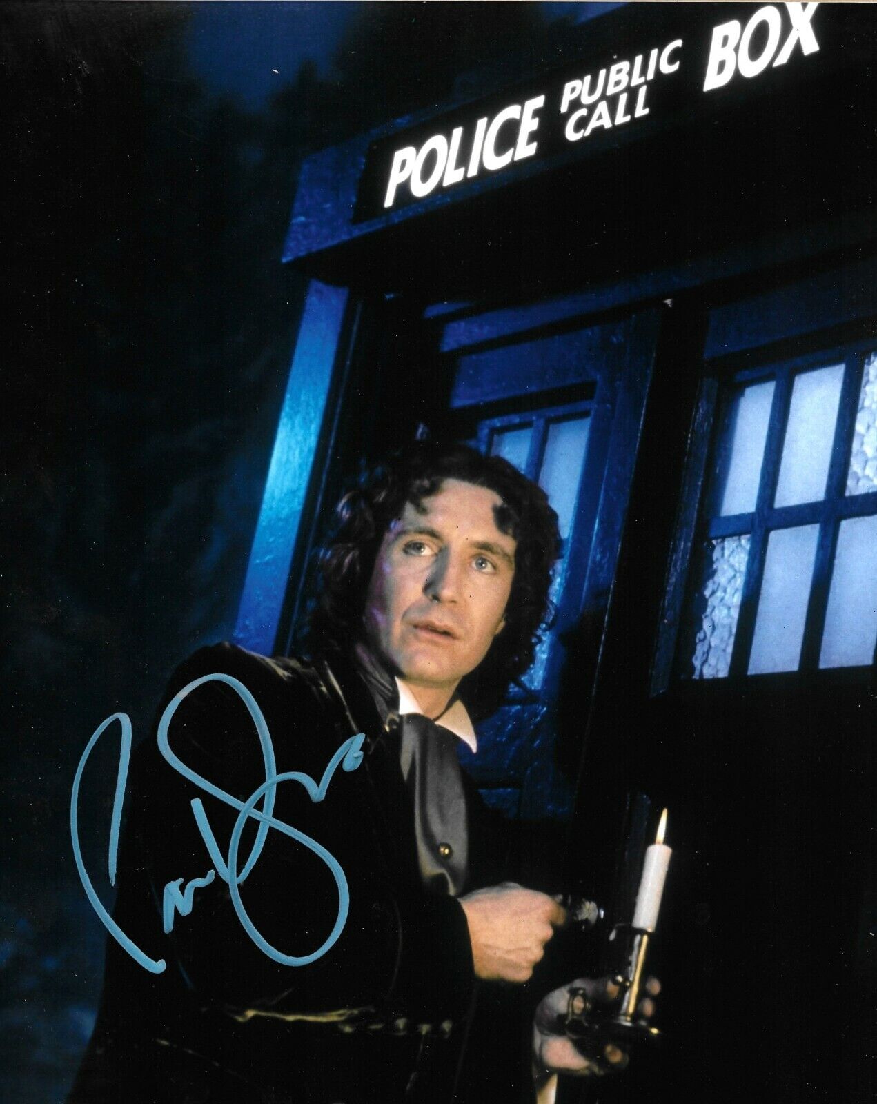 Paul McGann Signed Doctor Who 10x8 Photo Poster painting AFTAL