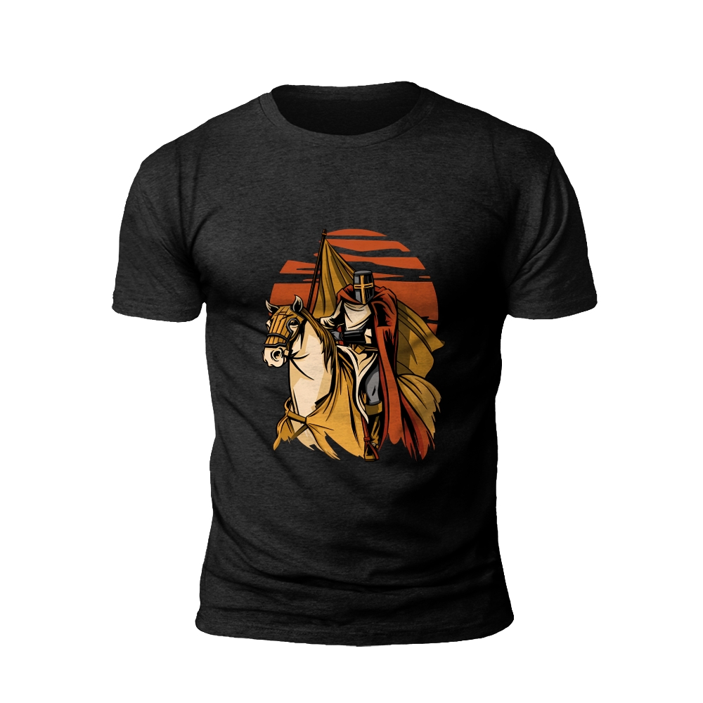 Knight's Charge: Valor on Horseback T-Shirt