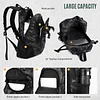 Taktischer Rucksack 25L Wasserdicht Trekkingrucksack Militarischer Molle Rucksack fur Camping Trekking Reisen
