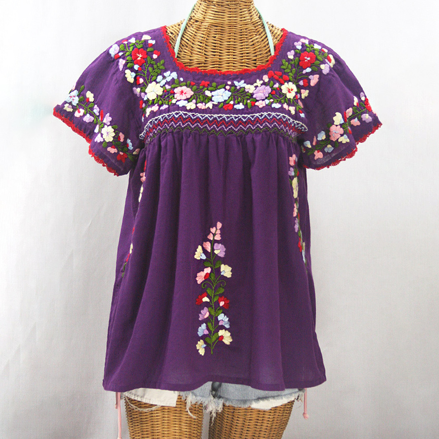 Retro Ethnic Casual Short-sleeved Top