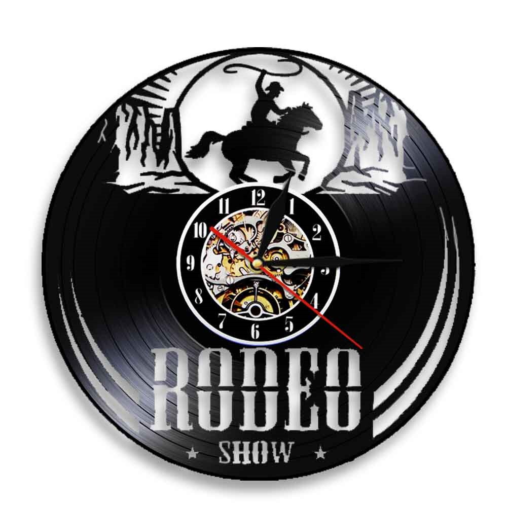 

Cowboy Clock Wyoming Cowboy - Vinyl Record Wall Clock - Without LED, 501 Original