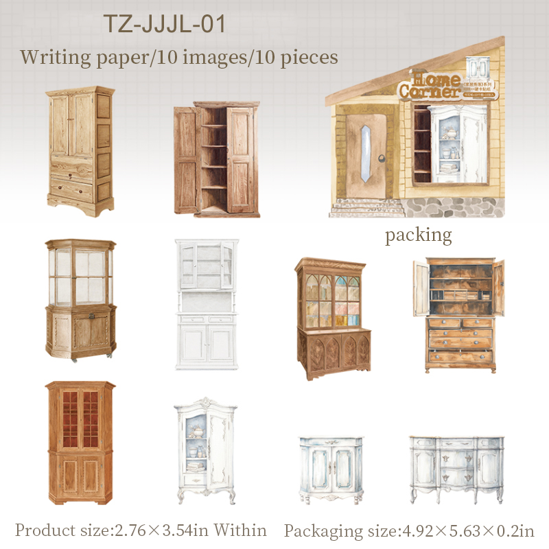 Sticker - Home Corner Series Vintage Book Window 