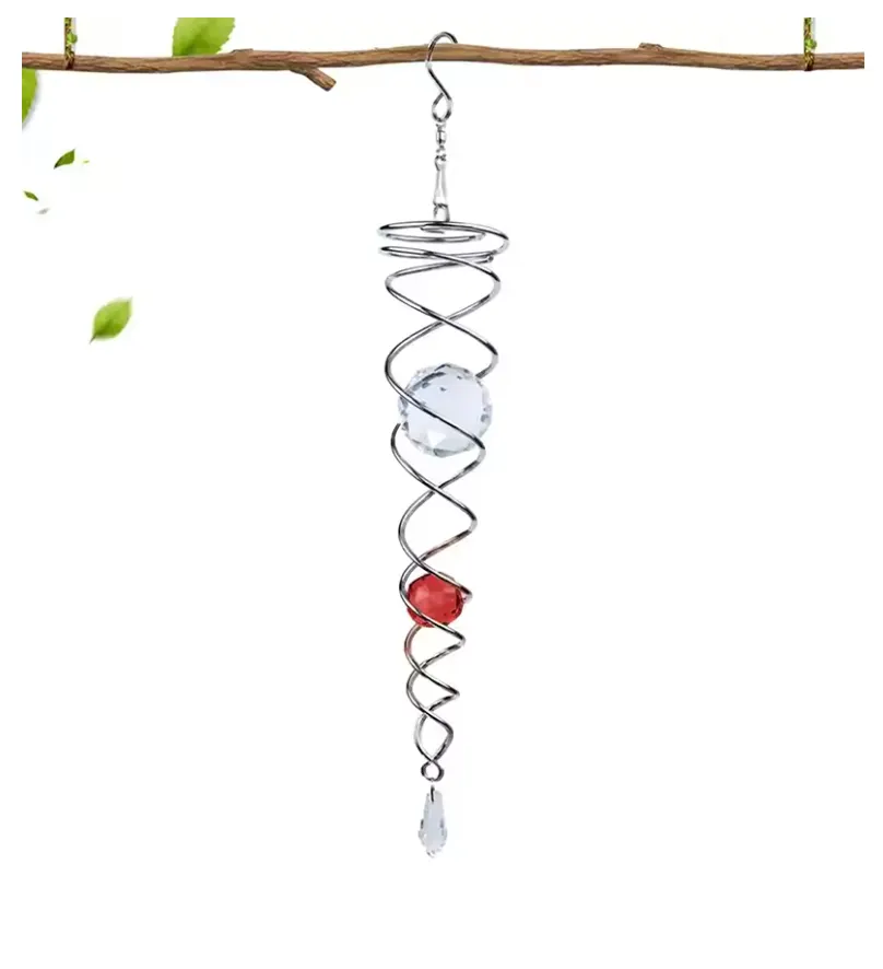 🔥 Last Day Sale Price | ✨ Handmade Spiral Crystal (14 inches Length)