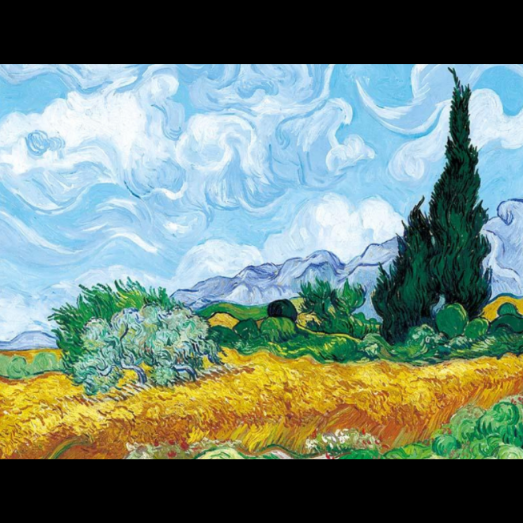 VAN GOGH CYPRESSES IN THE WHEATFIELD CANVAS