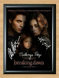 Twilight Breaking Dawn Part 2 Signed Autographed Photo Poster painting Poster Print Memorabilia A2 Size 16.5x23.4