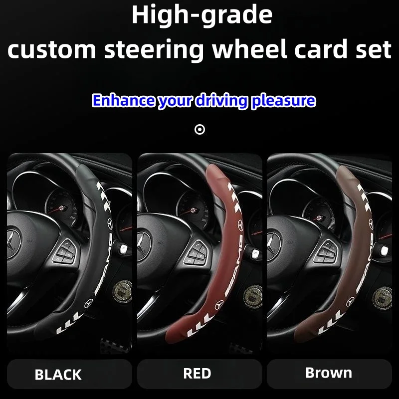 🔥Hot Selling🔥Exclusive Logo🔥High-end Nappa leather illuminated steering wheel cover