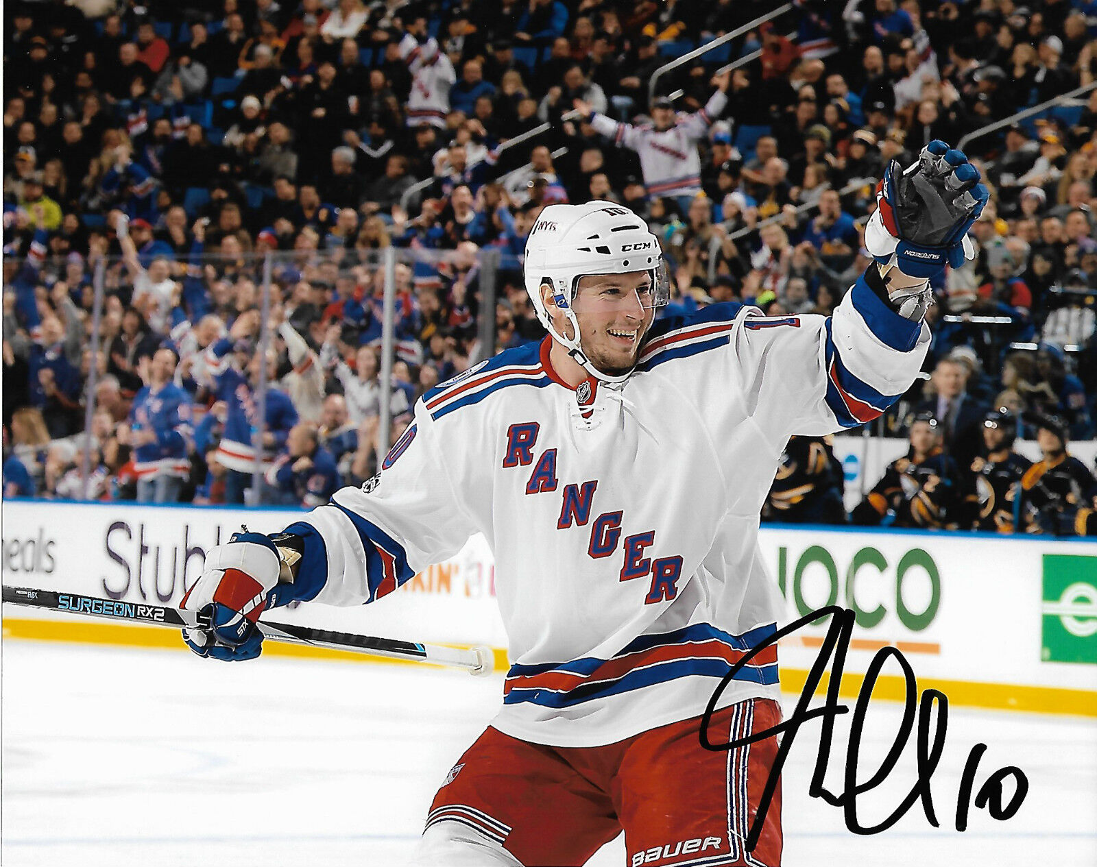 New York Rangers JT Miller Autographed Signed 8x10 NHL Photo Poster painting COA A