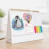 Animal DIY 12-Month Diamond Art Desk Calendar Creative Design