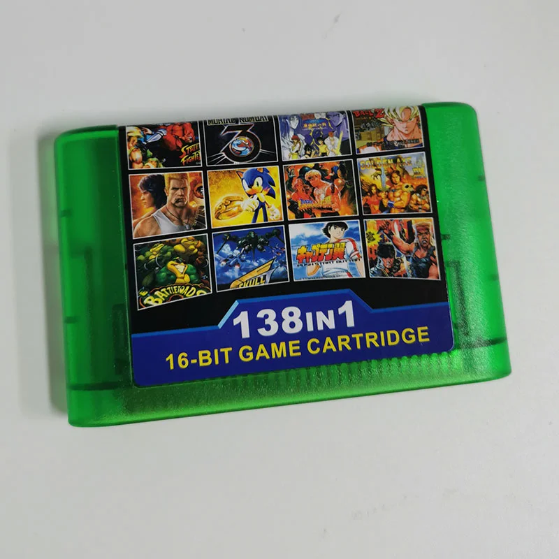 16 Bit Game Cartridge - 138 IN 1 Classic Collection Genesis/MEGA DRIVE Remix Mulit Cart - Region Free