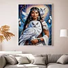 Beauty And Owl - 11CT Counted Cross Stitch - 40*50cm