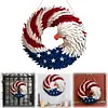 American Eagle Flag Patriotic Wreath 2026 USA 250 Decorations 250th Anniversary Eagle Wreath for 4th of July for Front Door Wall Party Holiday Decoration