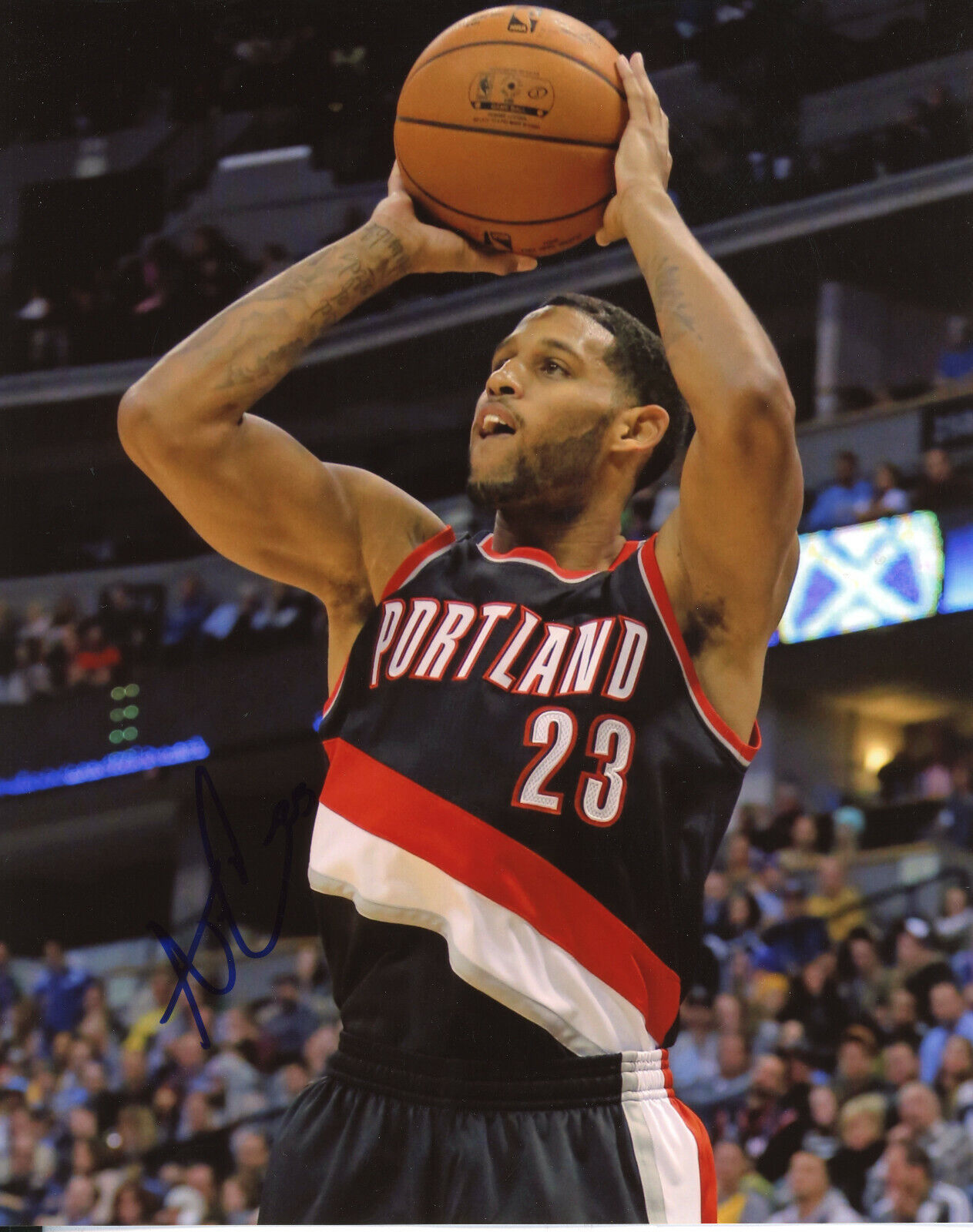 Allen Crabbe Autographed 8x10 Portland Trail Blazers#S1463