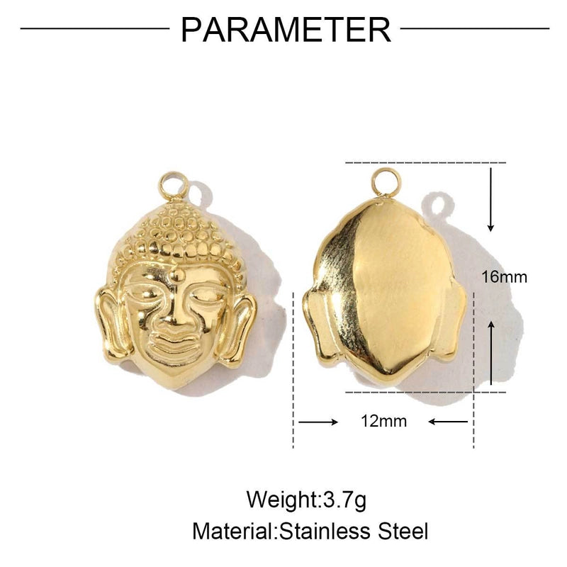 3 PCS/Package 13*10mm 25*18mm 8 * 8mm Titanium Steel Geometric Heart Shape Jewelry Accessories Pendant