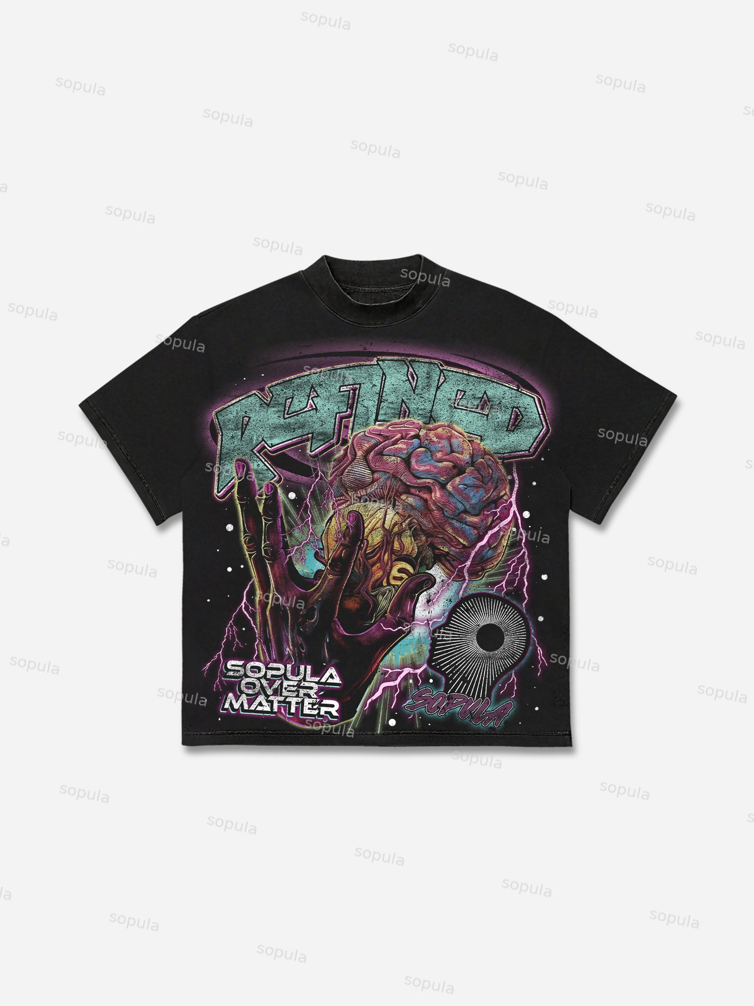 Men's Vintage Street Over Matter Graphic Cotton T-shirt - SOPULA