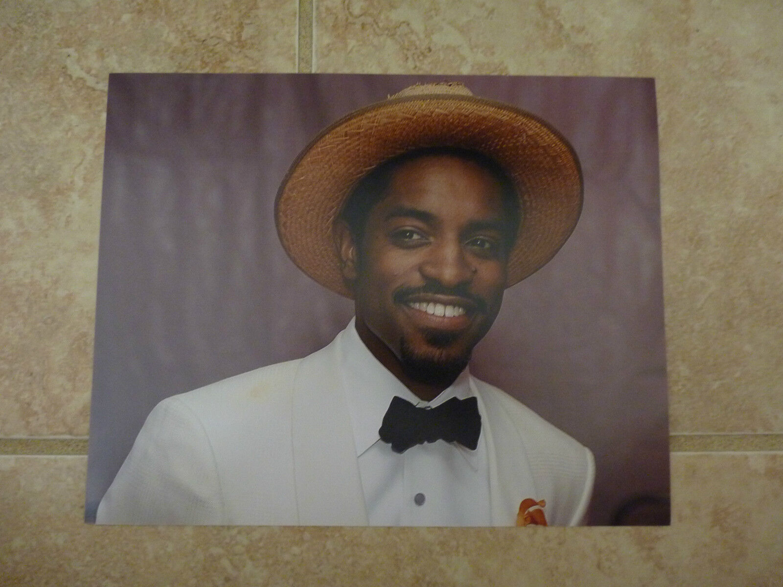 Andre 3000 Benjamin Outkast B&W 8x10 Photo Poster painting Music Promo