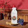 4 Pack DIY Rhinestone Drawstring Wine Gift Bags,  Diamond Painting Wine Decor Bag for Festival Gift Home Table Decor(Garden Gnome)
