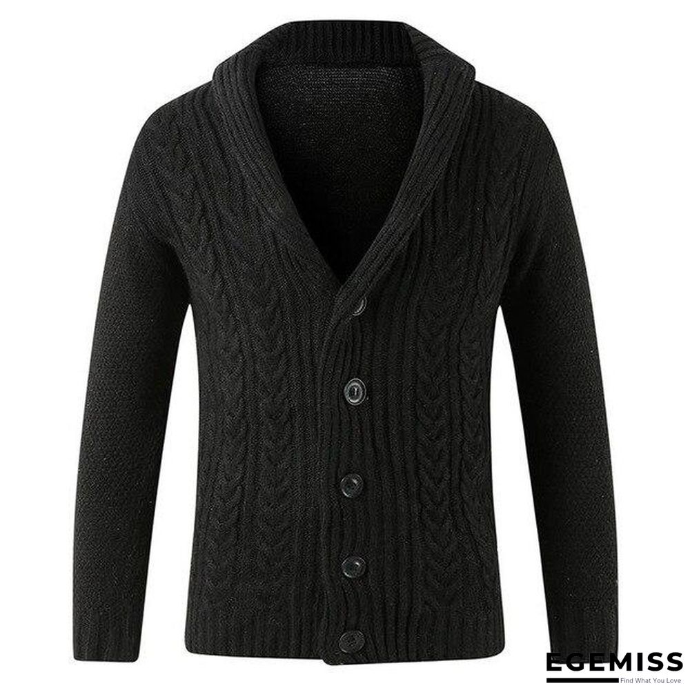 Men Casual Warm Men's High Quality Fashion Cardigan V-neck knitting Sweaters Coat | EGEMISS