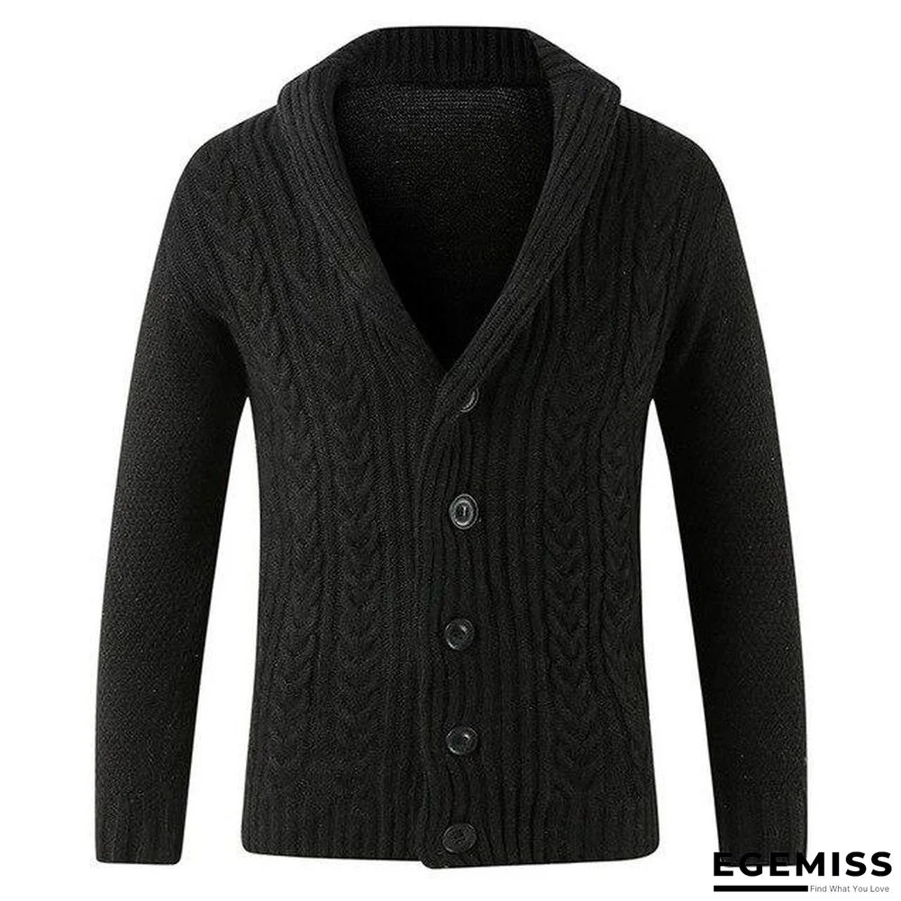 Men Casual Warm Men's High Quality Fashion Cardigan V-neck knitting Sweaters Coat | EGEMISS