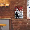Black Cat Uunder Tree - Vintage Metal Signs - 20*30cm