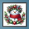 (40*40cm)Christmas Snowman - Full Round Drill Diamond Painting