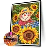 uk.everydayedeals Diamond Painting - Round AB Drills - Scarecrow in Sunflower(45*60cm)