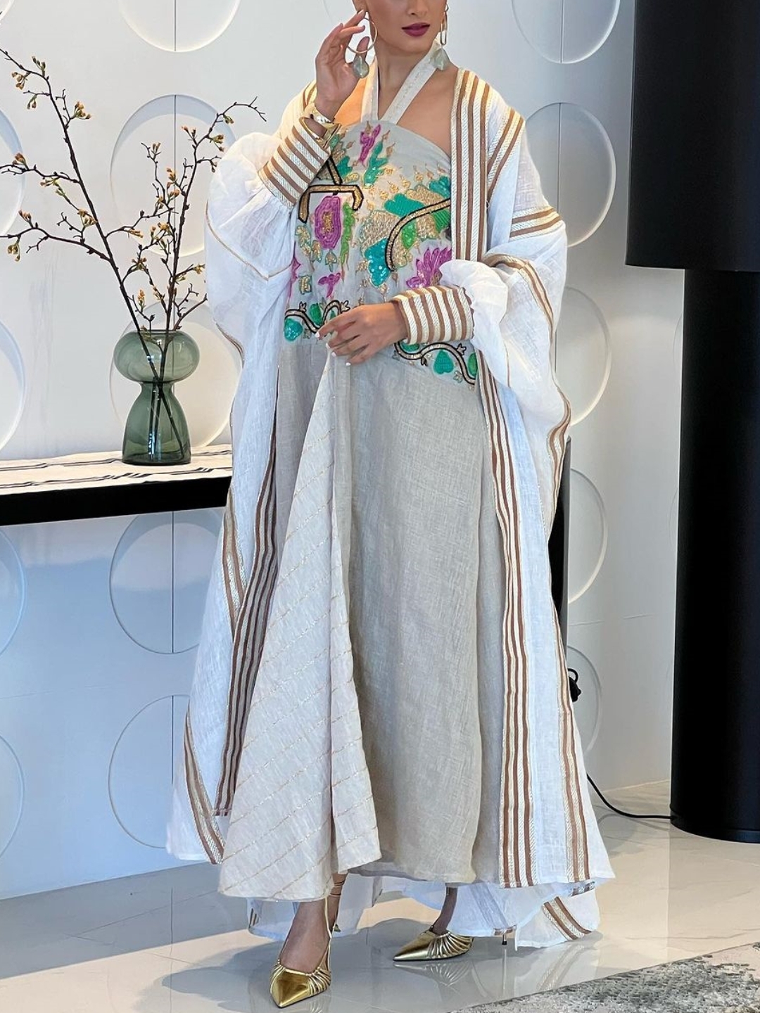 Simple Casual Jacket and Elegant Suspender Loose Dress Set | Oxredo Shop Ramadan Sale