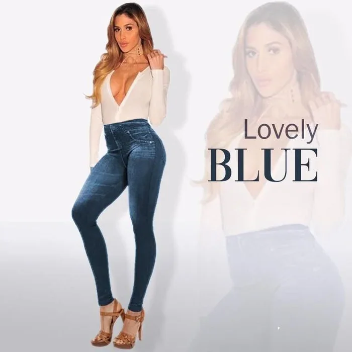 😍Perfect Stretch Skinny Fit Pull-On Push-Up Plus-Size Denim Jeans Leggings💕