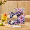 2D Flat Acrylic Stitch Machine Flower DIY Desktop Diamond Art Kits for Adults