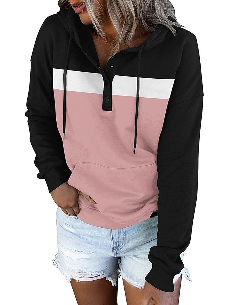 Women Half Sleeve V-neck Solid Color Dress