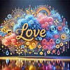 Diamond Painting-DIY Crystal Rhinestone Love Saying