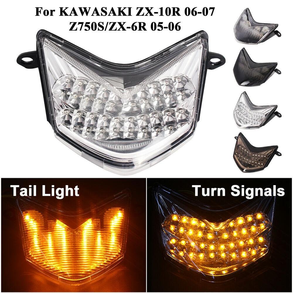 LED Tail Light For KAWASAKI Z750S/ZX-6R 05-06,Ninja ZX-10R 06-07