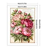 (Big Size)Peony Bouquet - 11CT Stamped Cross Stitch 40*60cm/15.75*23.62in