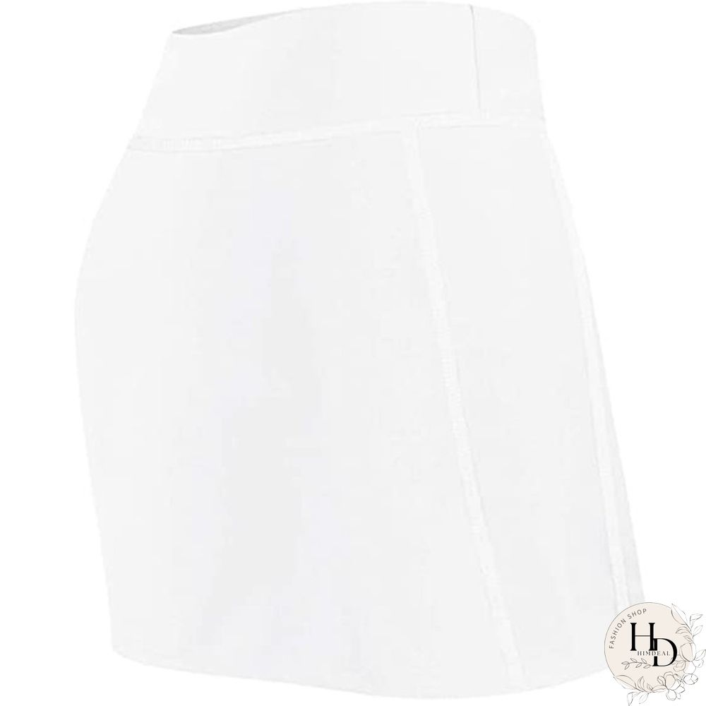 Womens Summer Athletic Tennis Skirt Golf Inner Shorts Elastic Sports Running Skort