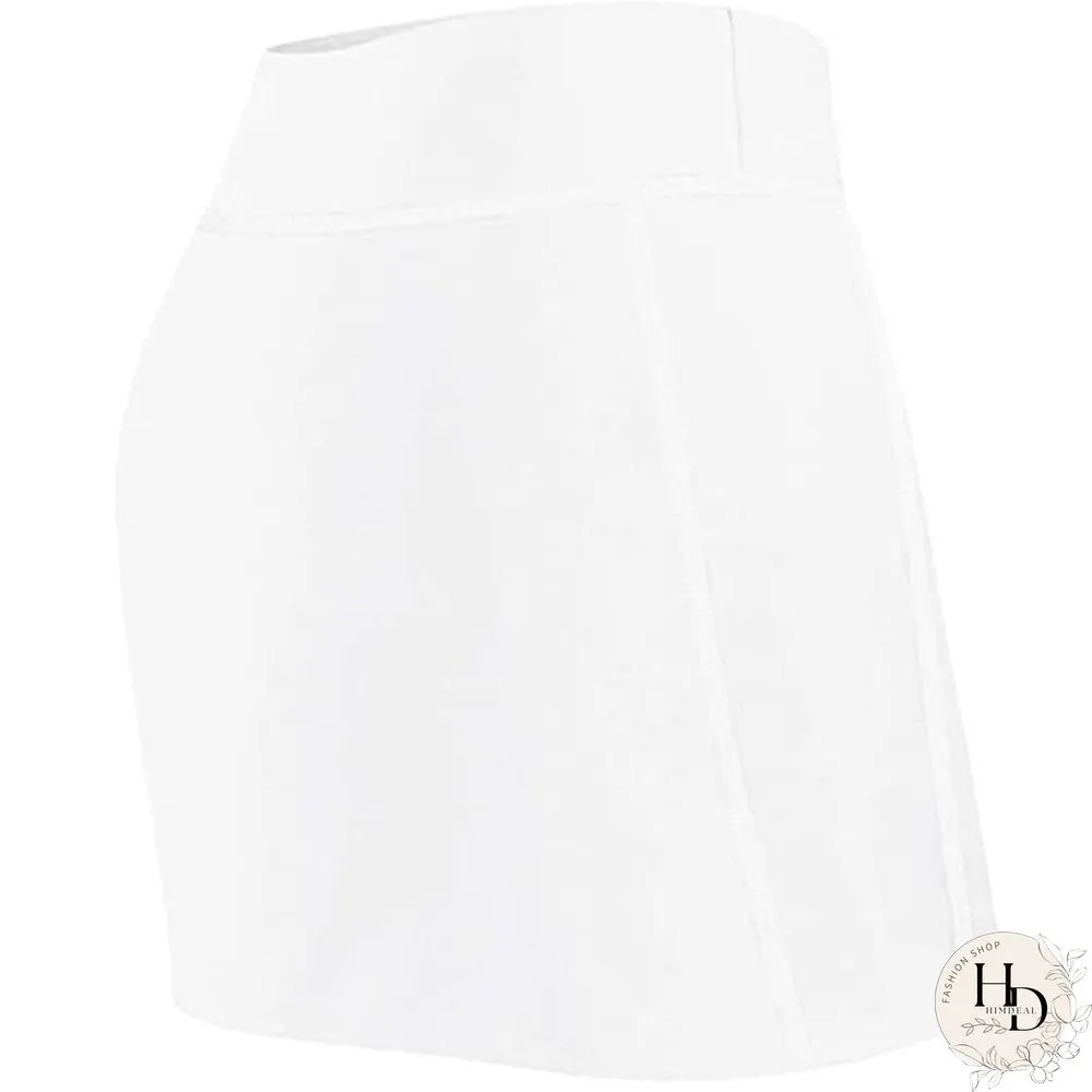 Womens Summer Athletic Tennis Skirt Golf Inner Shorts Elastic Sports Running Skort