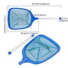Pool Cleaning Nets Lightweight Swimming Pool Cleaning Net Aluminum Alloy Handle Shallow Water Leaf Nets for Fine Debris in Inground/Above Ground