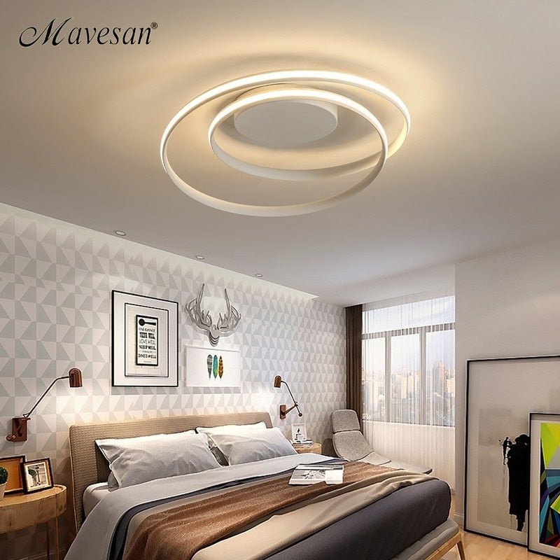 Modern Ceiling Lights LED Lamp For Living Room Bedroom Study Room White Black Color Surface Mounted Ceiling Lamp Deco