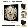 DIY Pearl Painting Dog for Home Wall Decor with Frame(30x30cm)